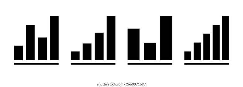 Growing icon set. Vector illustration.