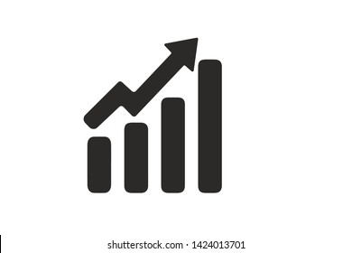 growing icon simple vector illustration