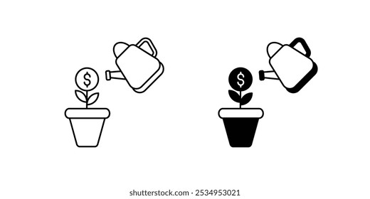 growing icon with white background vector stock illustration