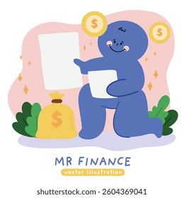 Growing and increasing wealth, investment concept. Money, income growth, financial success. Economic development, personal finance. 