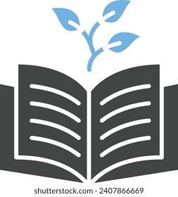 Growing Knowledge icon vector image. Suitable for mobile application web application and print media.