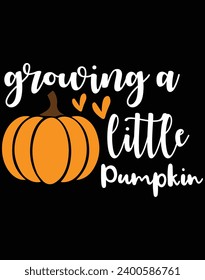 Growing a little pumpkin - EPS file for cutting machine. You can edit and print this vector art with EPS editor.