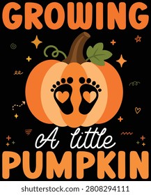 Growing little pumpkin graphic