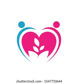 growing love together vector icon. sign of a lover Keep Love strong ever illustration