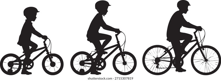 Growing up on two wheels is a beautiful thing Vector, illustration