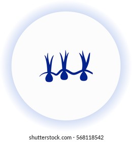 Growing onions  icon. Vector design.