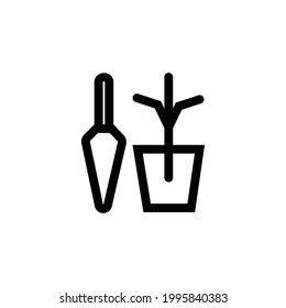 Growing plant icon design Vector illustration on white background