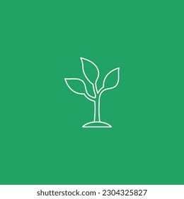 Growing plant icon vector illustration. Editable stroke.