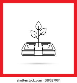 Growing profit icon