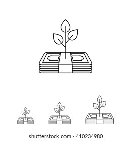 Growing profit icon
