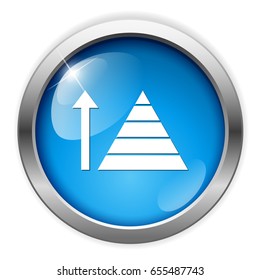 growing pyramid icon