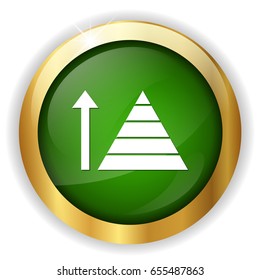 growing pyramid icon
