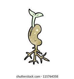 growing seed cartoon