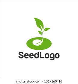 Growing Seed Logo Designs Vector Seed Stock Vector 