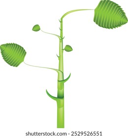 Cultivo de Pequeña planta verde - Ilustración vectorial