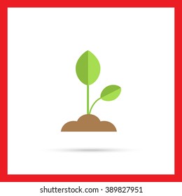 Growing sprout icon