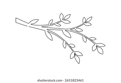 Growing sprout. One continuous single line drawing of plant leaf, One continuous line drawing of leaf. Single line art leaf icon.