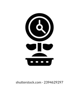 icono de tiempo creciente. icono de glifo vectorial para tu sitio web, móvil, presentación y diseño de logotipo.