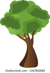 Growing tree, vector