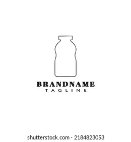 growler logo cartoon icon design template black modern isolated vector illustration