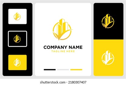 Grown up building logo design