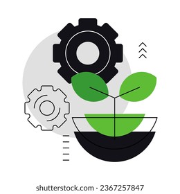Growth. Abstract concept. Simple flat illustration. Infographic element. Vector file.
