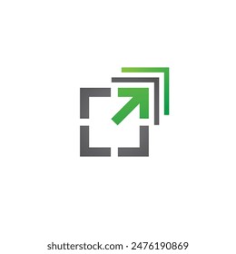 growth abstract logo modern style