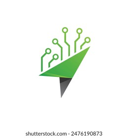 growth abstract logo modern style