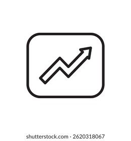 Growth and Analysis Icon Representing Digital Marketing Trends and Success in Business Management and SEO Strategies for Enhanced Online Presence