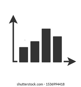 Growth Arrow Chart vector Diagram icon