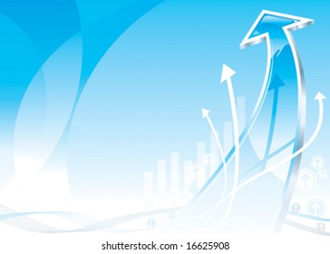 Growth Arrow Design, Vektorgrafik-Layered-Datei.