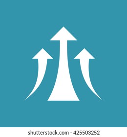 Growth Arrow, Growing Graph Icon. Eps-10.