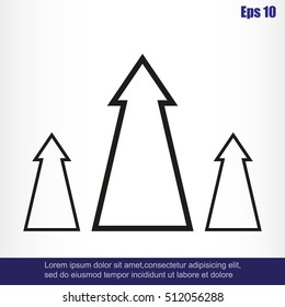 Growth Arrow, Growing Graph Icon