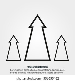 Growth Arrow, Growing Graph Icon
