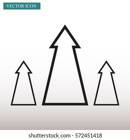 Growth Arrow, Growing Graph Icon