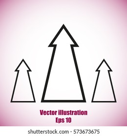 Growth Arrow, Growing Graph Icon