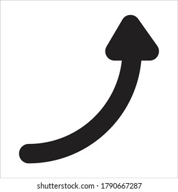 Growth Arrow Up Icon Design Simple Line Art 
