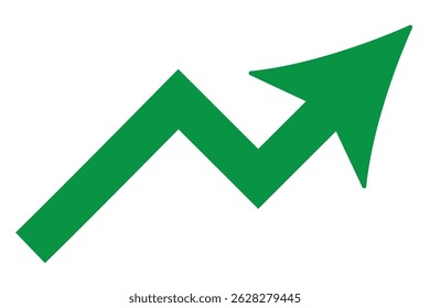Growth arrow icon Vector illustration. Business concept, growing chart. Concept of sales symbol icon with arrow moving up. Economic Arrow With stroke thin, light and bold