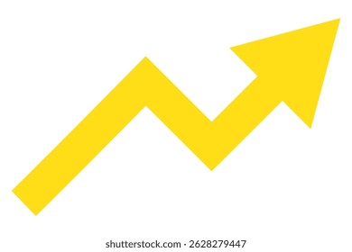 Growth arrow icon Vector illustration. Business concept, growing chart. Concept of sales symbol icon with arrow moving up. Economic Arrow With stroke thin, light and bold