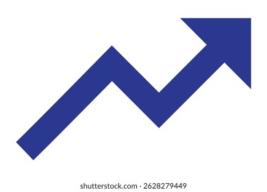 Growth arrow icon Vector illustration. Business concept, growing chart. Concept of sales symbol icon with arrow moving up. Economic Arrow With stroke thin, light and bold