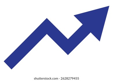 Growth arrow icon Vector illustration. Business concept, growing chart. Concept of sales symbol icon with arrow moving up. Economic Arrow With stroke thin, light and bold