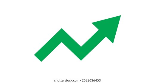 Growth arrow icon Vector illustration. Business concept, growing chart. Concept of sales symbol icon with arrow moving up. Economic Arrow With stroke thin, light and bold.eps 10