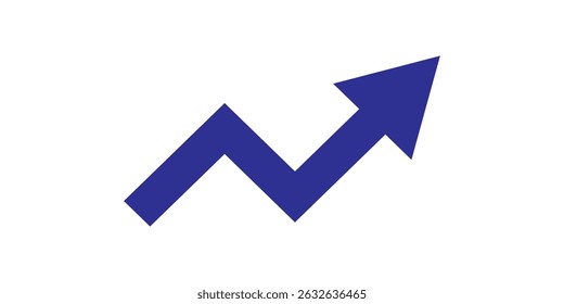 Growth arrow icon Vector illustration. Business concept, growing chart. Concept of sales symbol icon with arrow moving up. Economic Arrow With stroke thin, light and bold.eps 10