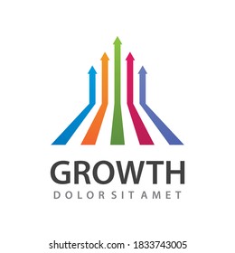 Growth arrow illustration vector design