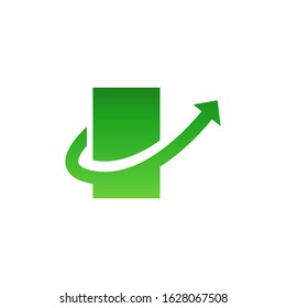 Growth arrow logo template vector icon design
