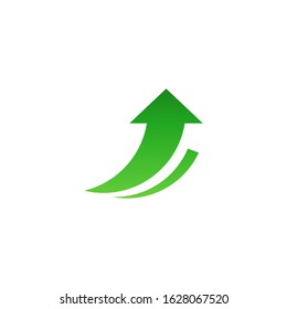 Growth arrow logo template vector icon design