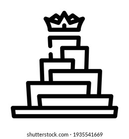 growth for be king line icon vector. growth for be king sign. isolated contour symbol black illustration