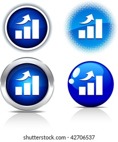    growth beautiful buttons. Vector illustration.