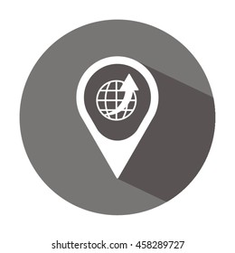 Growth of business  icon. Flat design.