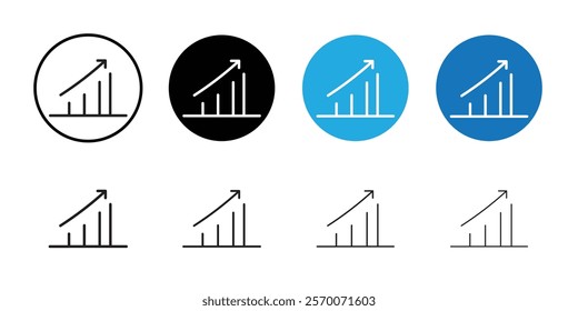 Growth business icon Outline vector for web ui